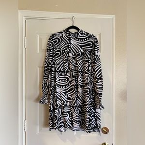 NWT Nooworks Olive Ripple Dress